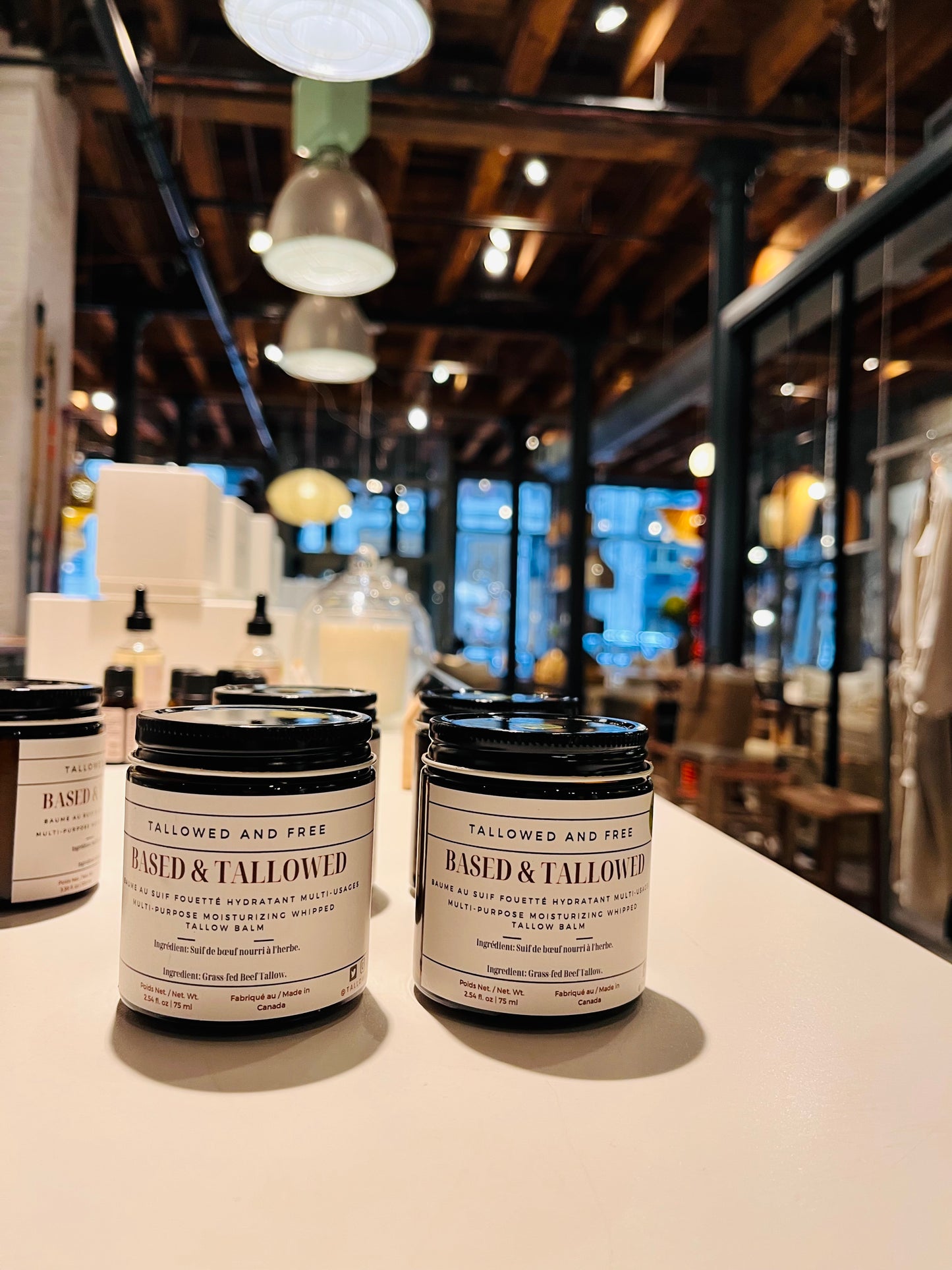 Based & Tallowed: Unscented Single-Ingredient Grass-fed and Grass-finished Beef Tallow Balm (Whipped and Regular Options ) - 100 & 75 ml