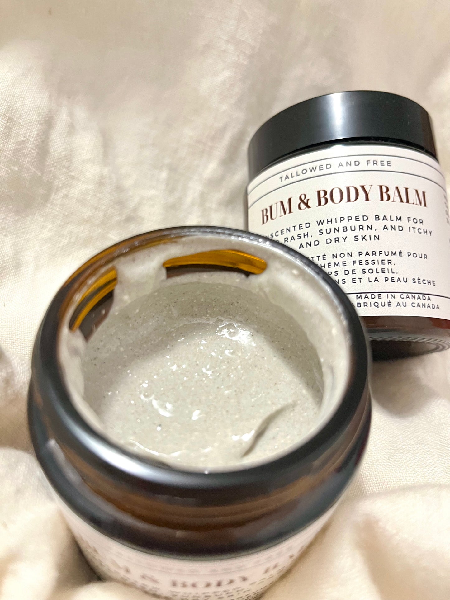 New: Bum & Body Balm - 75 ml - With Calendula-infused Olive Oil, Zinc, and Bentonite Clay. For Diaper Rash, Sunburn, and Itchy and Dry Skin.